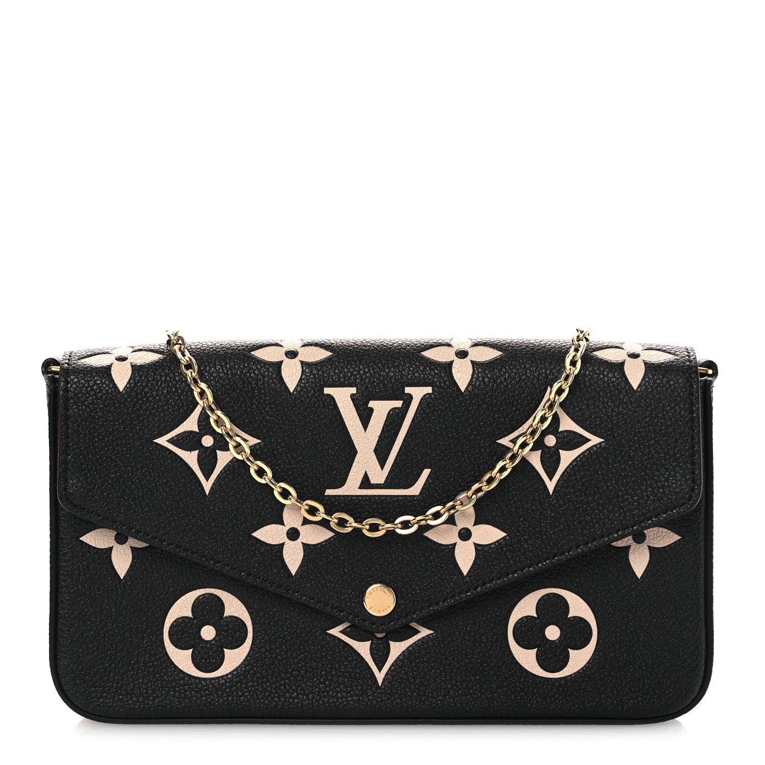 Empreinte Monogram Giant Felicie Pochette Black Beige