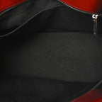 Smooth Airbrushed Calfskin XL Gancini Buckles Tote Bag Flame Red Black