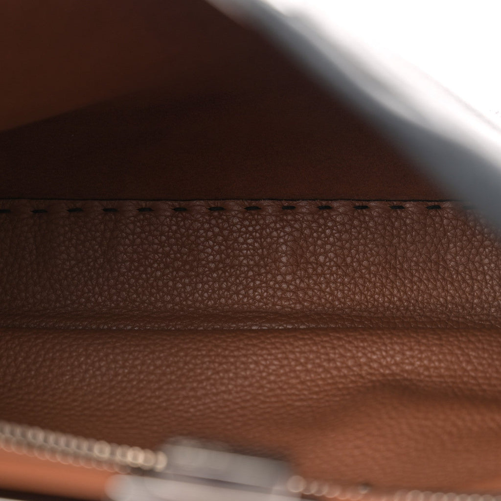 Cuoio Romano Selleria Bi-Color Medium Peekaboo Iconic Satchel Black Mou