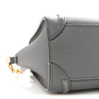 Baby Drummed Calfskin Nano Luggage Kohl