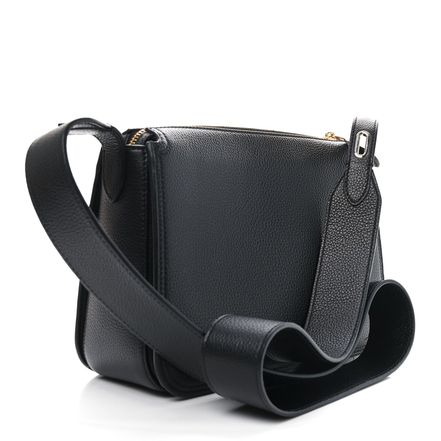 Small Classic Grain Billie Crossbody Bag Black