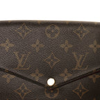 Monogram Pochette Felicie Chain Wallet Fuchsia