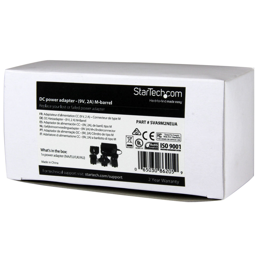 DC Power Adapter - 9V, 2A