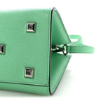 Hammered Calfskin Small The Studio Box Bag Fresh Mint