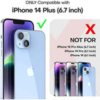 Entronix Case Compatible with iPhone 14 Plus - [Flexible] Luxury Glossy Heart