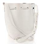 Calfskin Mini Bucket Bag White