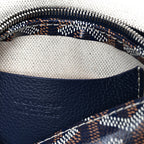Goyardine Plumet Wallet Clutch Navy