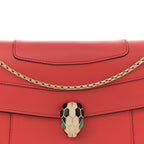 Calfskin Serpenti Forever Shoulder Bag Red