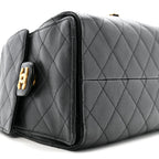 Caviar Quilted Small Chanel 25 Handbag Black