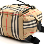 Nylon Vintage Check Medium Rucksack Backpack Antique Yellow