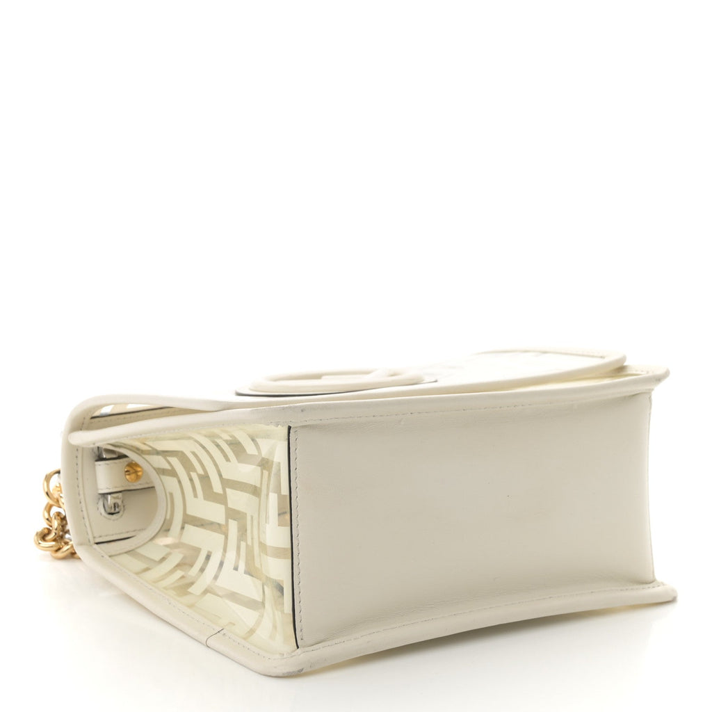 TPU FF Vitello Century F is Fendi Small Kan I Shoulder Bag White