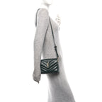 Calfskin Y Quilted Monogram Toy Loulou Crossbody Bag Deep Green
