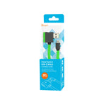 Reiko Micro Usb Piggyback Flat Liberator Usb Cable 3.2Ft In Green