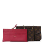 Monogram Pochette Felicie Chain Wallet Fuchsia