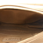 Metallic Calfskin Quilted Waist Bag Gold