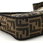 Fabric Jacquard FF 1974 Medium Baguette Tobacco Moro Black