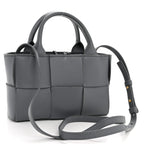 Nappa Maxi Intrecciato Arco Tote Thunder