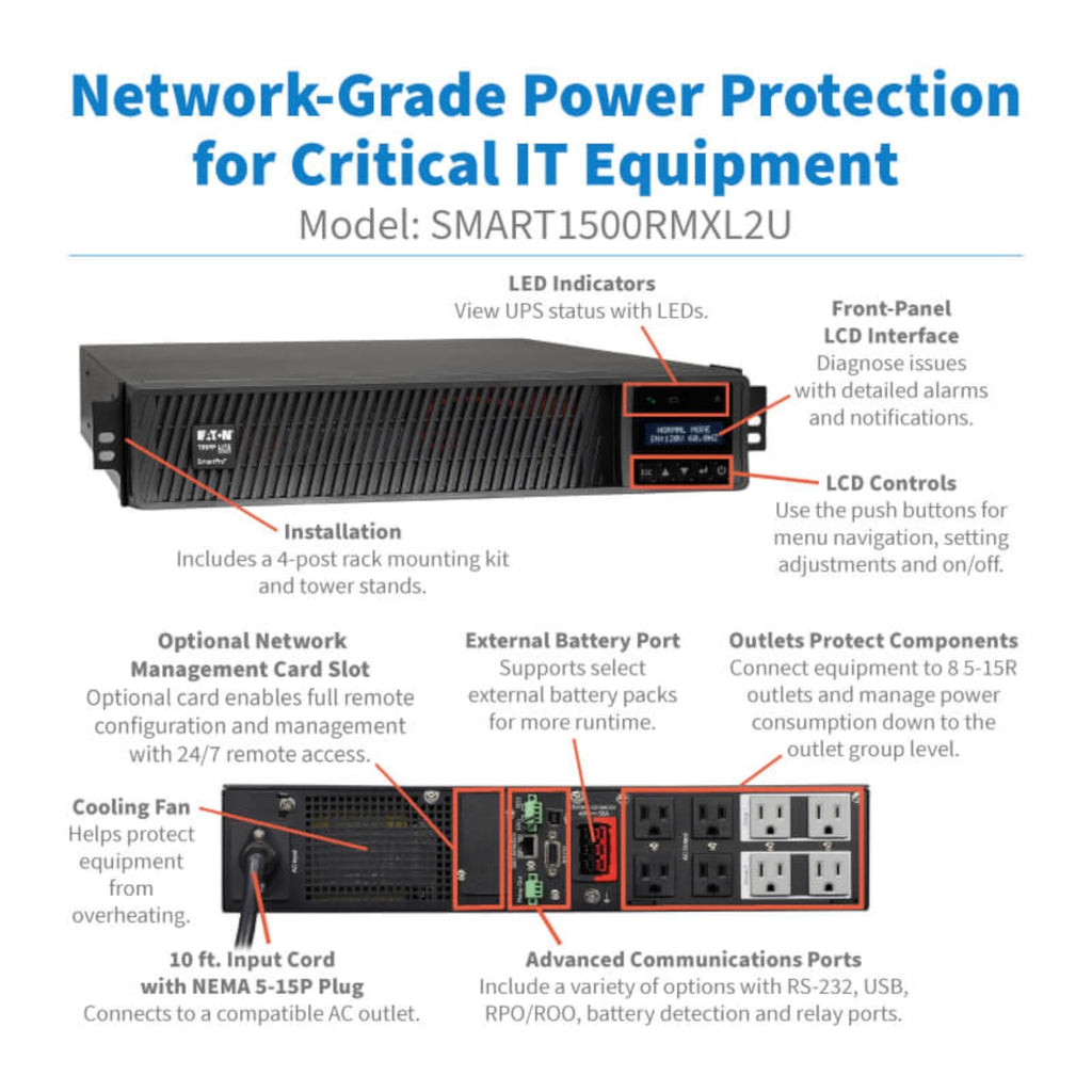 SmartPro 1500VA 1440W 120V UPS 8