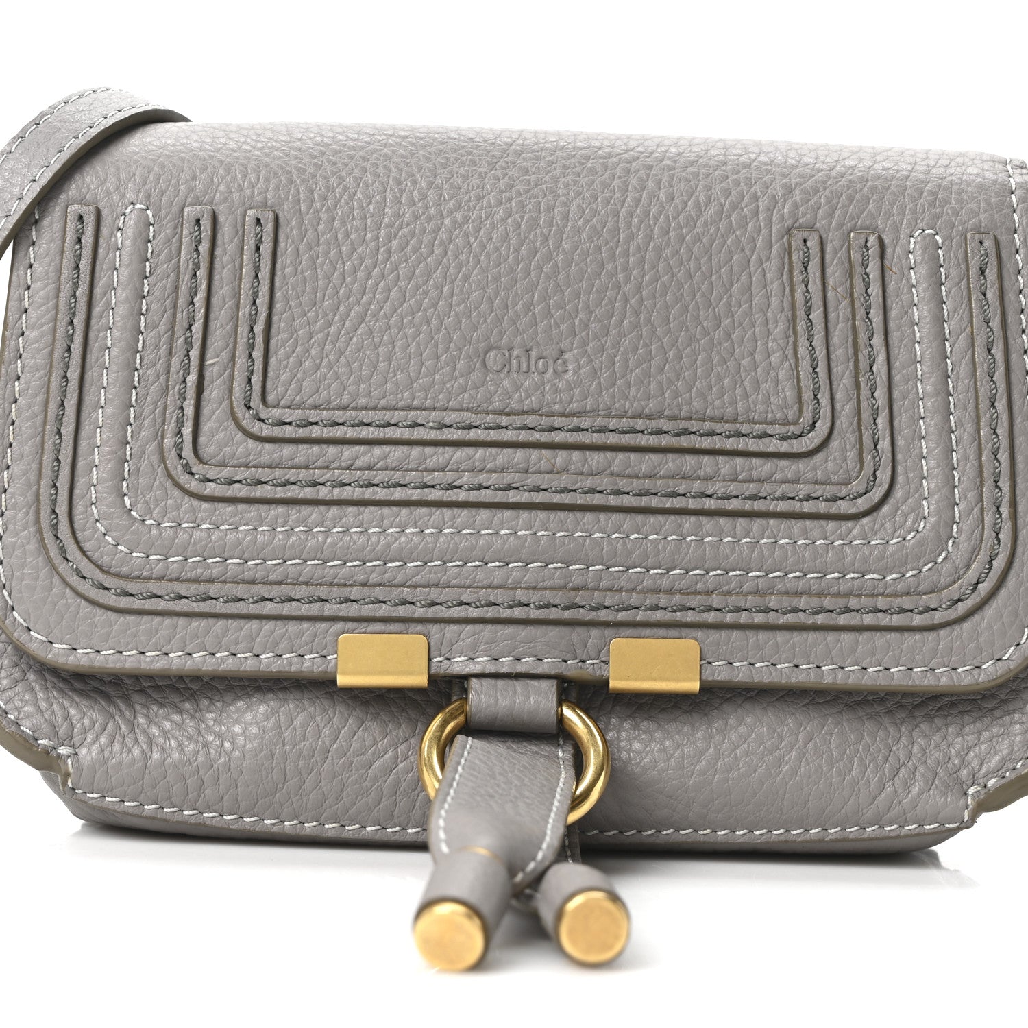 Calfskin Marcie Convertible Belt Bag Cashmere Grey