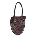 Raffia Small Summer Banana Tote Kohl Brown