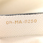 Grained Calfskin Saddle Bag White