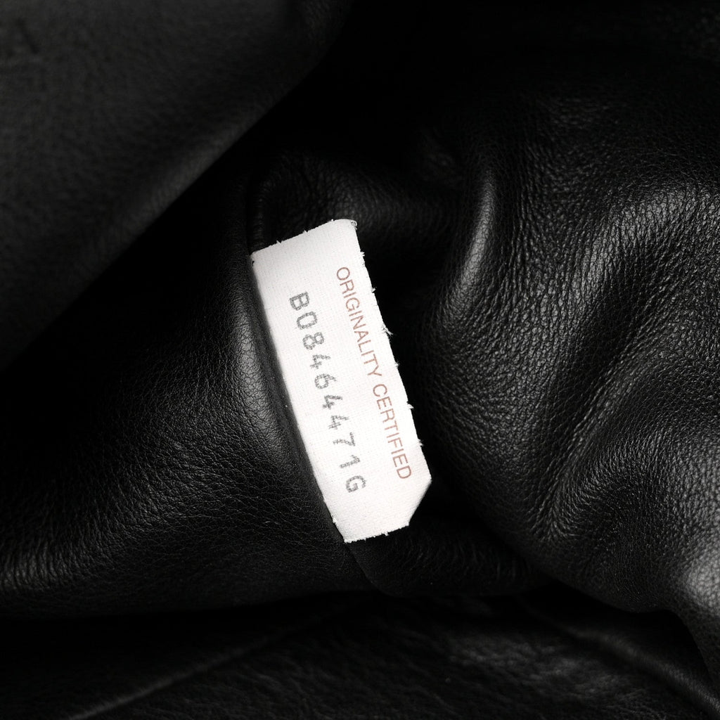 Smooth Butter Calf The Pouch Oversized Clutch Black