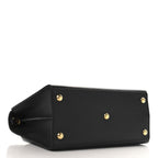 Grained Calfskin Medium St. Honore Tote Black