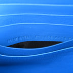 Grained Calfskin Embossed Car Flap Bag Petroleum Blue