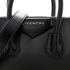 Shiny Lord Calfskin Mini Antigona Black