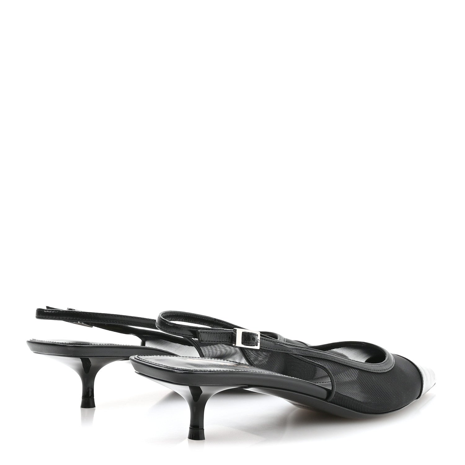 Mesh Oxalis Slingback 30 Pumps 38 Black