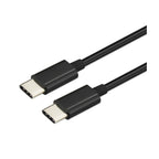 Usb C To Type C Charge & Sync Data Cable 3.3 Ft In Black