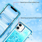 Entronix Case Compatible with iPhone 15 Pro - Liquid Glitter Triple-Layer Heavy Duty Protection