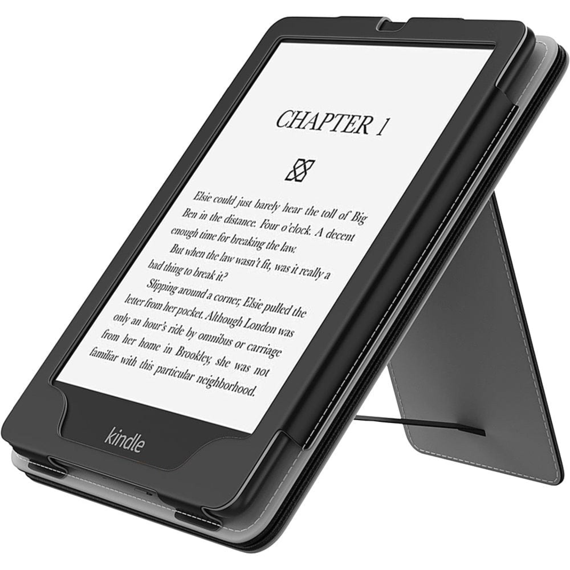 SAHARA - Indy Series Hand Strap Case for Amazon Kindle Paperwhite (11th Gen, 2021-2022) - Black
