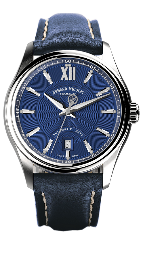 Armand Nicolet Men's Watch M02 Date 41mm Blue