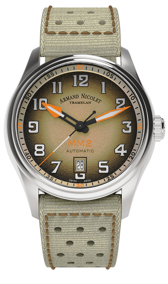 Armand Nicolet Men's Watch MM2 Date 41mm Beige