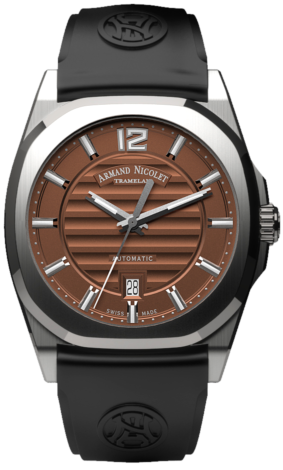 Armand Nicolet Men's Watch J09 Date 41mm Brown