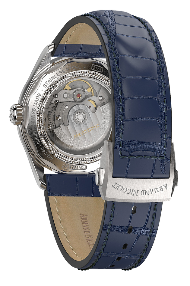 Armand Nicolet Men's Watch M02 Moonphase 41mm Blue