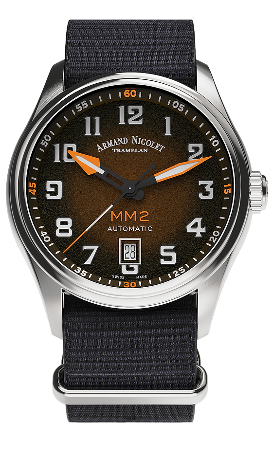 Armand Nicolet Men's Watch MM2 Date 41mm Black