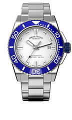 Armand Nicolet Men's Watch JS9 Date 44mm Blue Silver