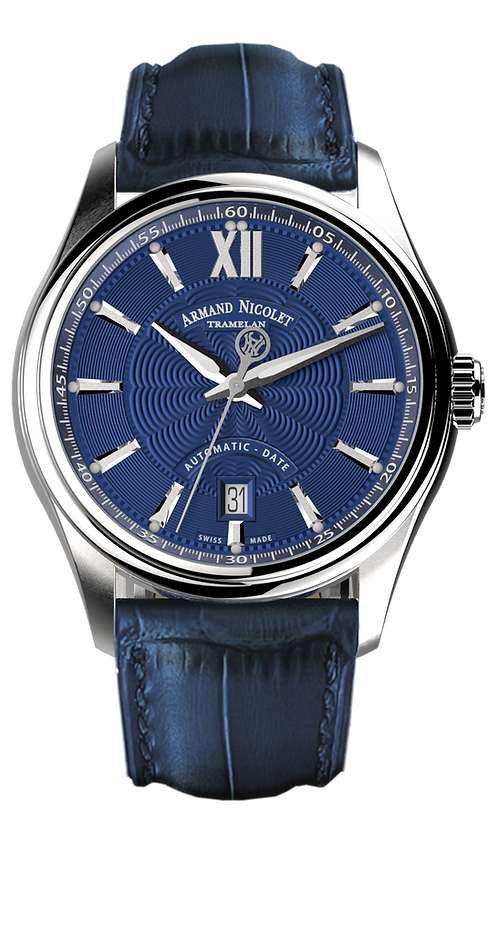 Armand Nicolet Men's Watch M02 Date 41mm Blue