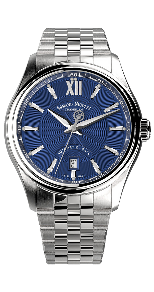 Armand Nicolet Men's Watch M02 Date 41mm Blue