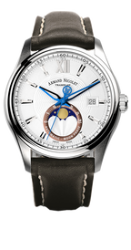 Armand Nicolet Men's Watch M02 Moonphase 41mm Black Silver