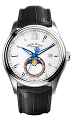 Armand Nicolet Men's Watch M02 Moonphase 41mm Black Silver