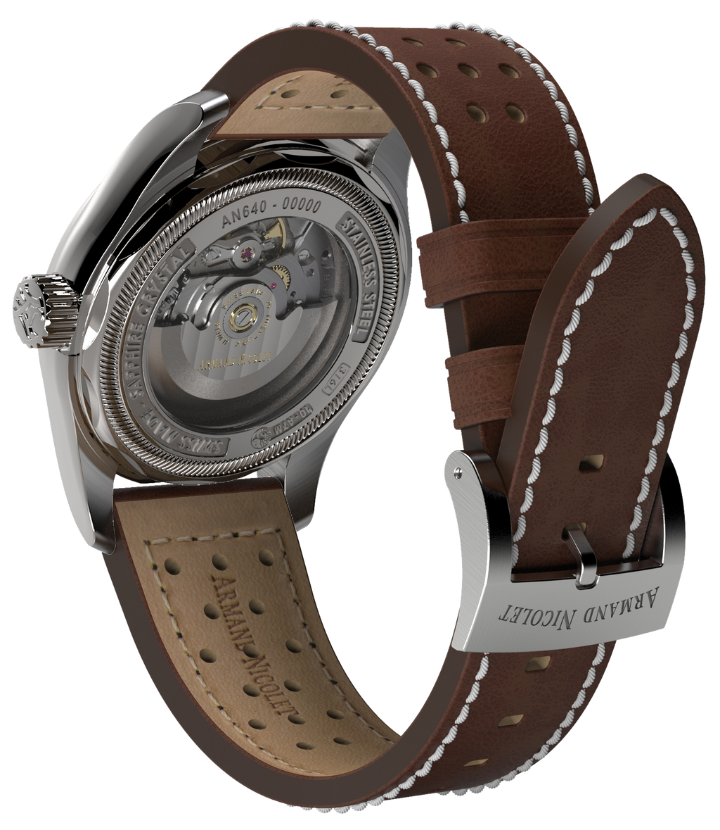 Armand Nicolet Men's Watch MM2 Date 43mm Beige