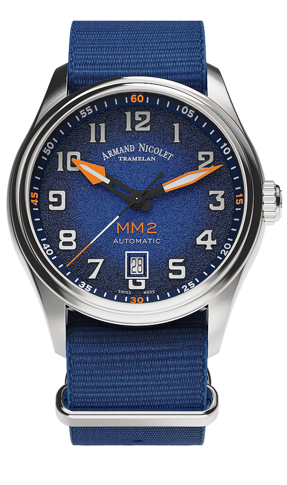 Armand Nicolet Men's Watch MM2 Date 41mm Blue