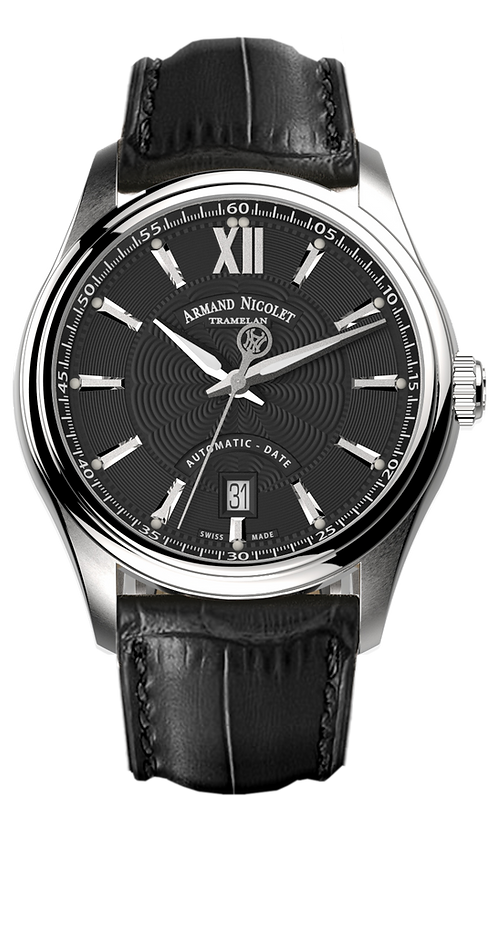 Armand Nicolet Men's Watch M02 Date 41mm Black