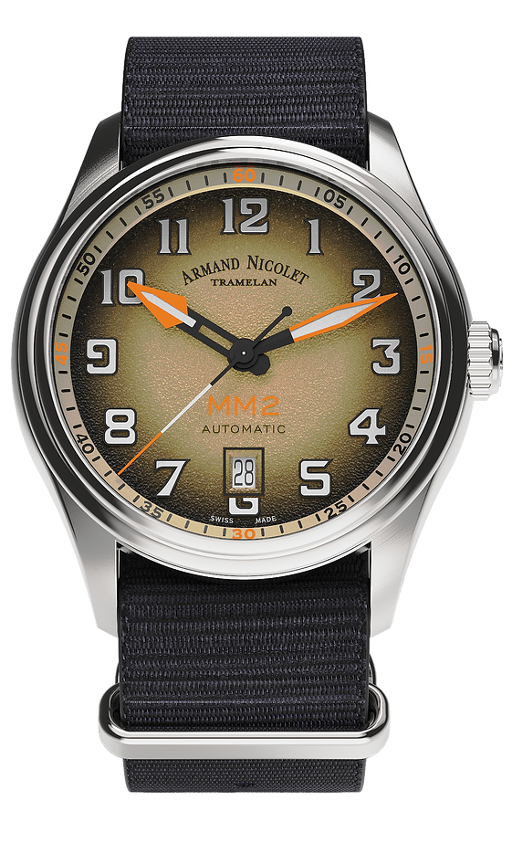 Armand Nicolet Men's Watch MM2 Date 41mm Beige