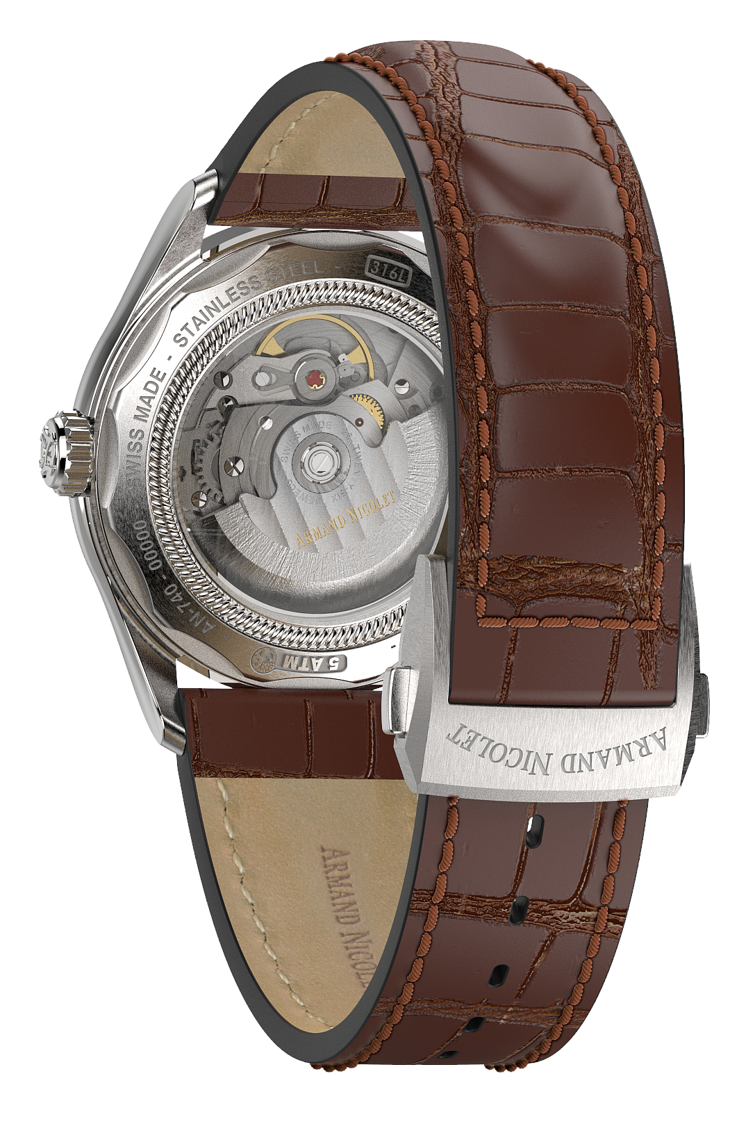 Armand Nicolet Men's Watch M02 Date 41mm Silver