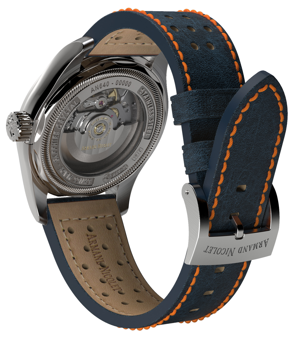 Armand Nicolet Men's Watch MM2 Date 43mm Blue