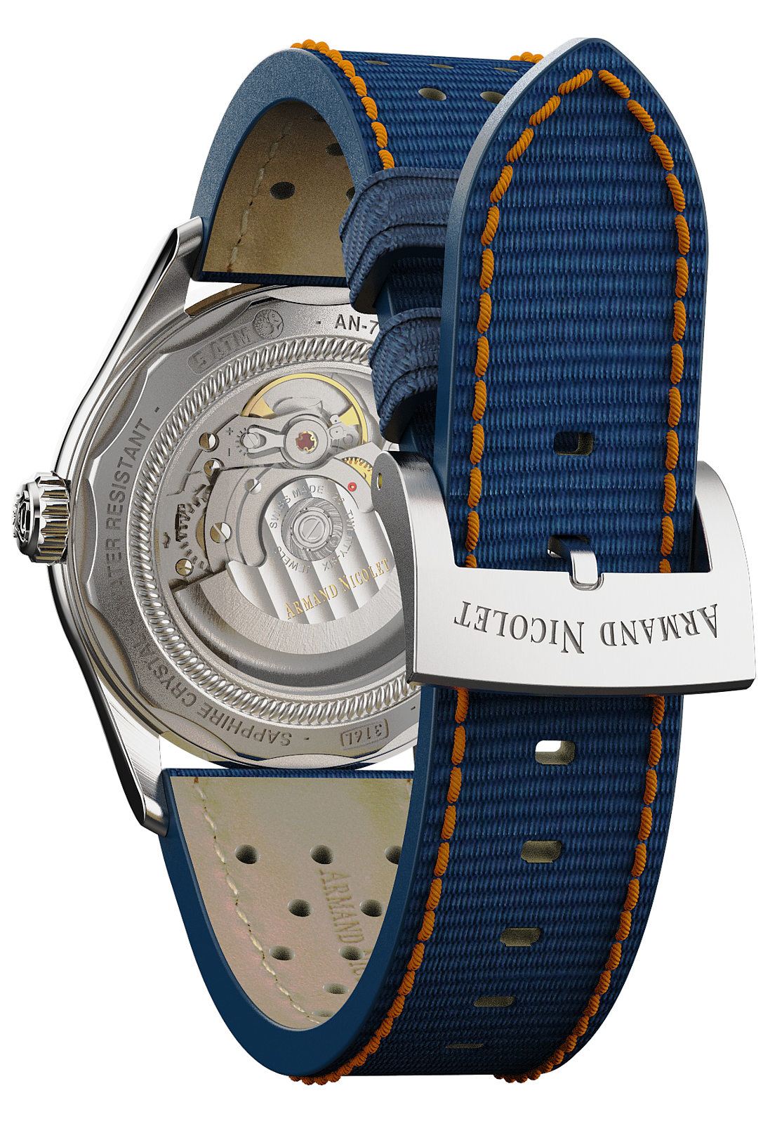 Armand Nicolet Men's Watch MM2 Date 41mm Blue